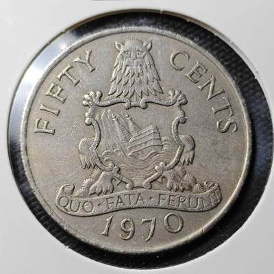 KK钱币收藏小铺  第365场  2月预留时间 周末发货 -  1970百慕大50分