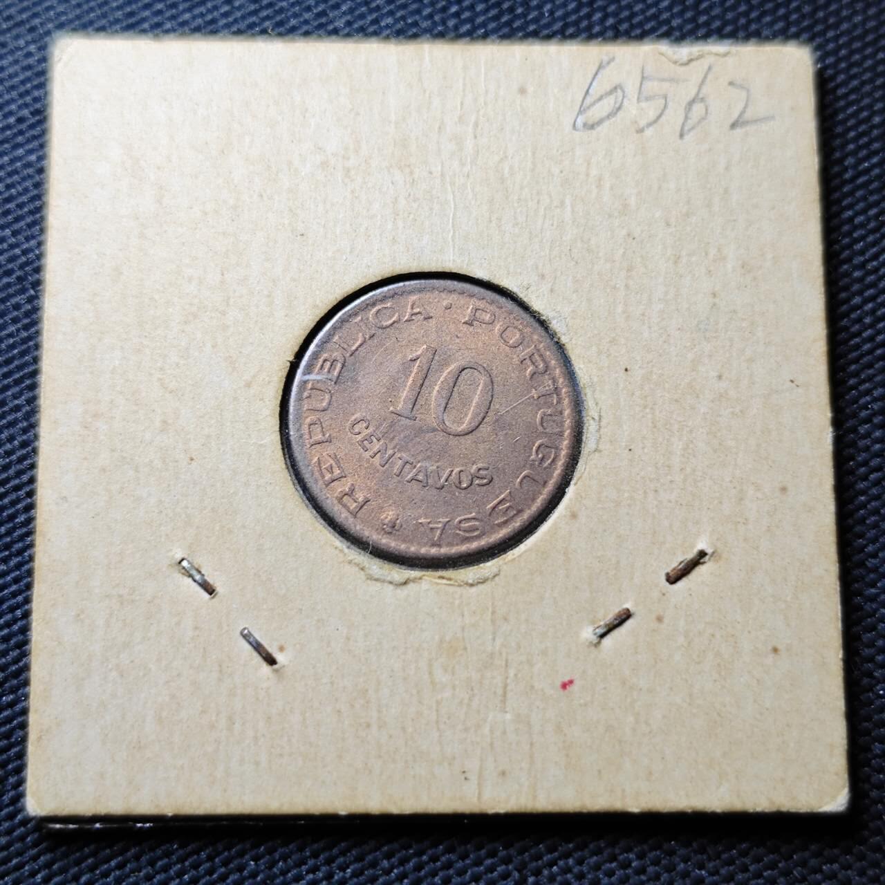 KK钱币收藏小铺  第365场  2月预留时间 周末发货  1961葡属印度10分铜币 好品