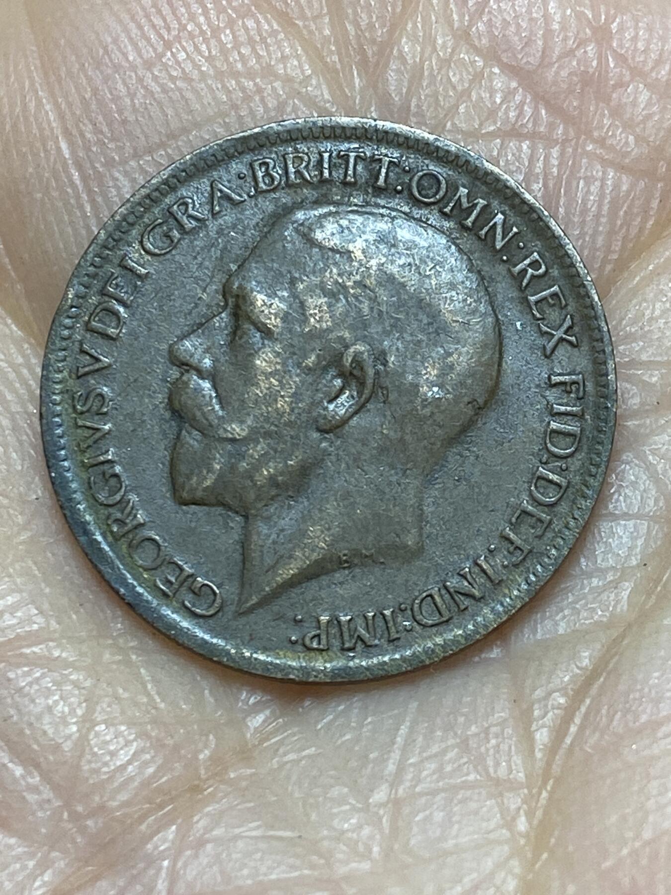 2025年第一百二十四场(总第一百五十场）外国好品散币(免佣金) 英国🇬🇧1918年1法新(乔治五世第二版，首发年)