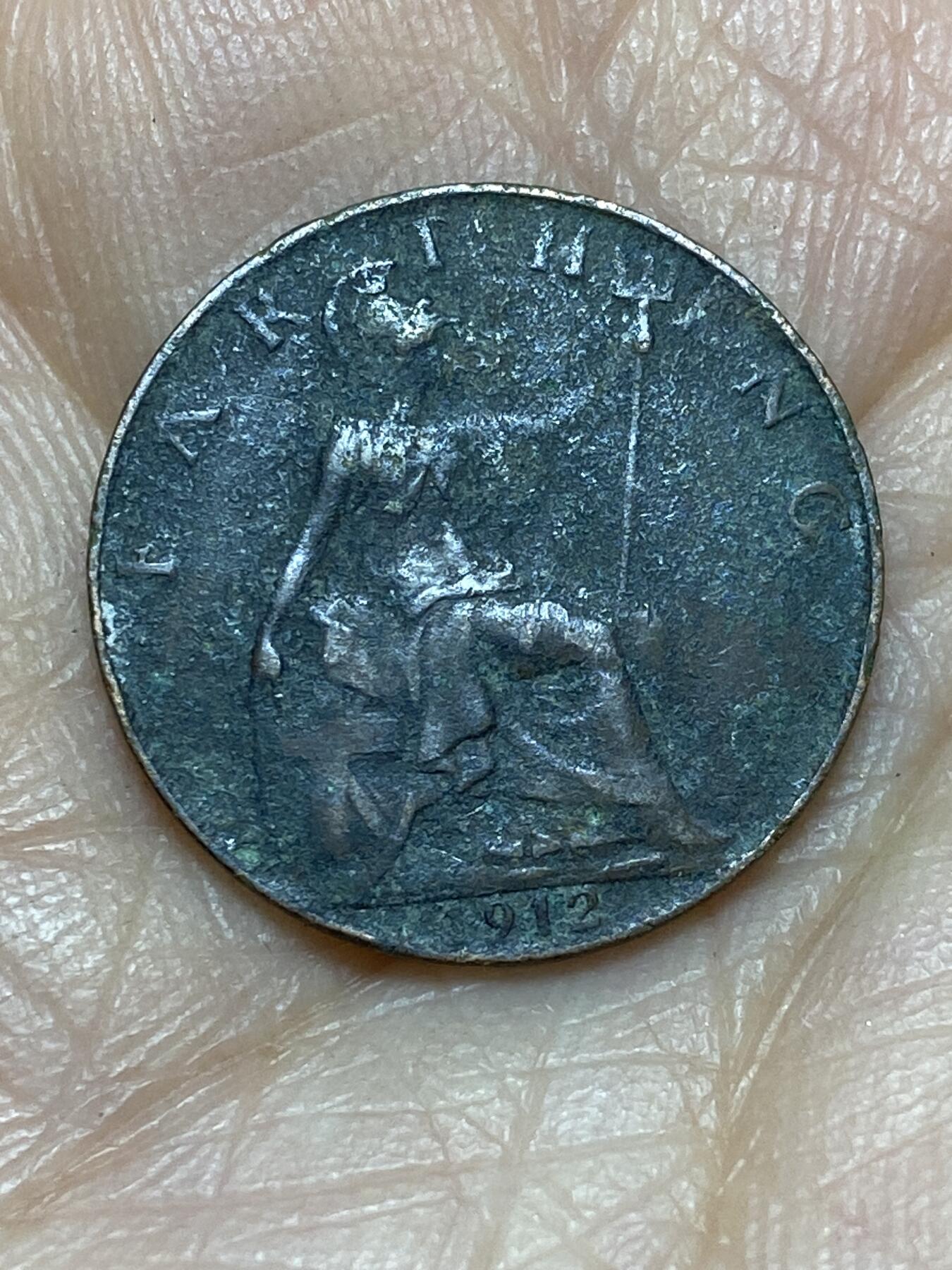 2025年第一百二十四场(总第一百五十场）外国好品散币(免佣金) 英国🇬🇧1912年1法新(乔治五世第一版)