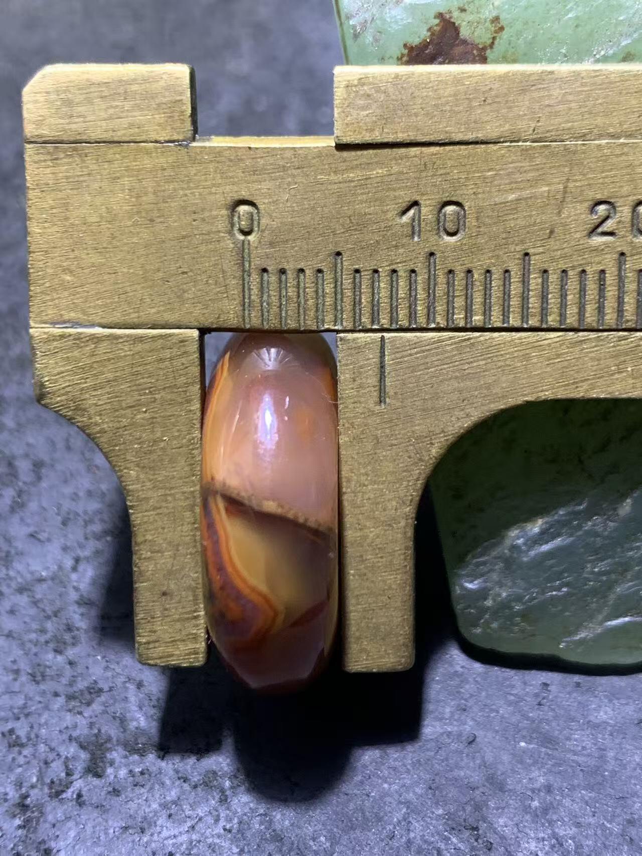 北漂战国红玛瑙通货平安扣一个！