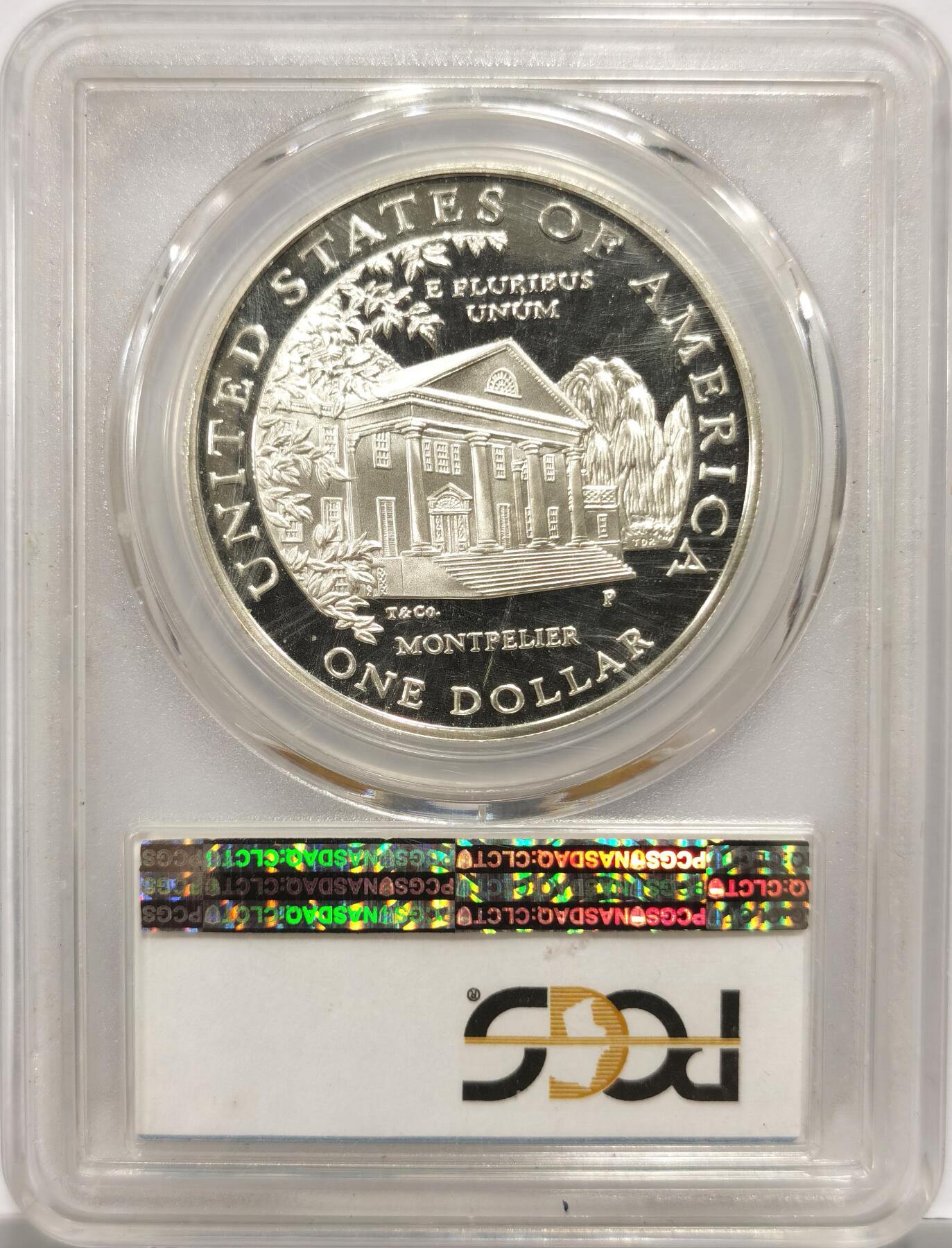 博洋堂世界钱币拍卖第146期（全场包邮） PCGS PR69DCAM 美国1999年1元精制银币 多莉·麦迪逊（第一夫人，第四位美国总统的妻子）