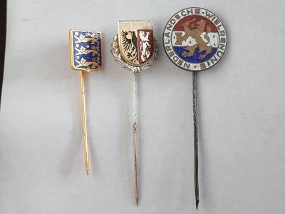 韵星假日拍卖第三十期 -- Rimey Holidays Auction 30 - 西欧插针一组 联邦德国 荷兰英国 早期珐琅