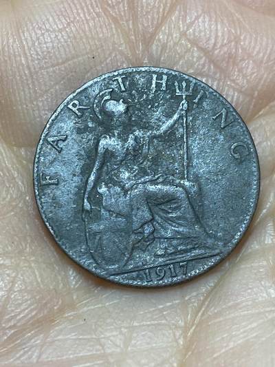 2025年第一百二十四场(总第一百五十场）外国好品散币(免佣金) - 英国🇬🇧1917年1法新(乔治五世第一版)