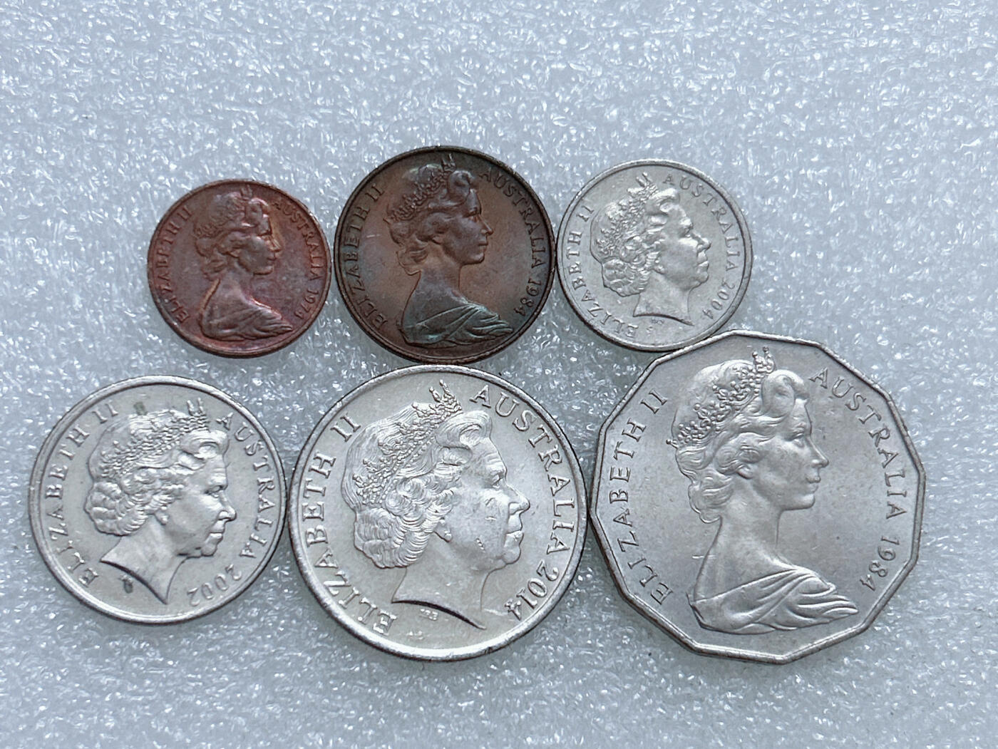 第一海外回流一元起拍收藏 散集专场  第262期 澳大利亚硬币 6枚 带光品