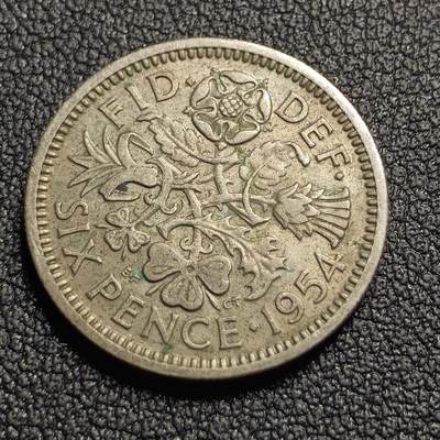 泉币菌-第127场-精品福利场(115场之后的本周末发货，感谢理解) - 英国6便士硬币 乔治六世 伊丽莎白二世 