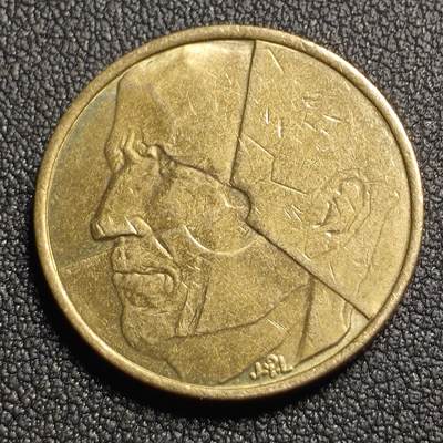 泉币菌-第127场-精品福利场(115场之后的本周末发货，感谢理解) - 1986年 比利时早期5法郎铜币 分裂的人格