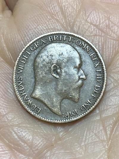 2025年第一百二十四场(总第一百五十场）外国好品散币(免佣金) - 英国🇬🇧1909年1法新(爱德华七世时期)