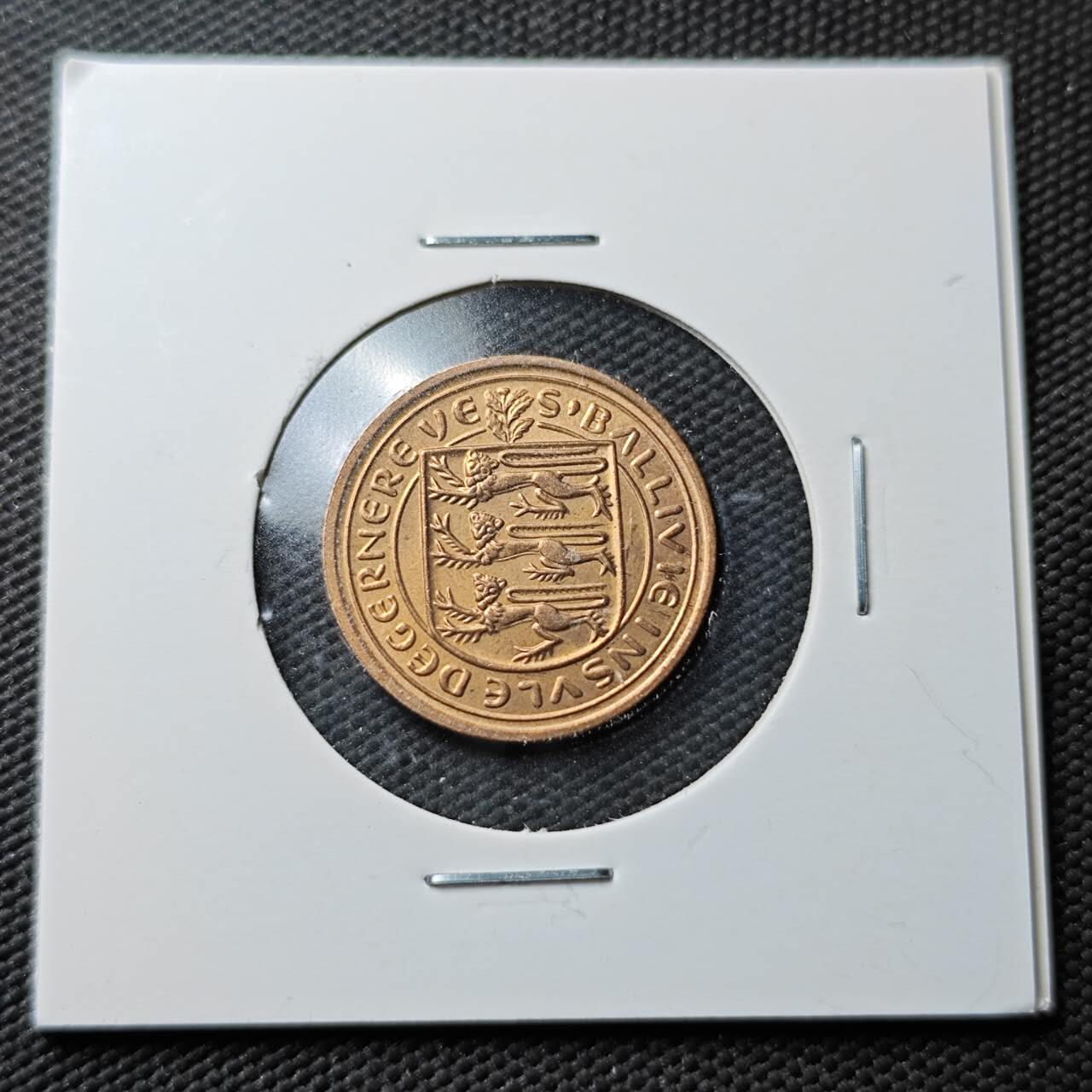 KK钱币收藏小铺  第365场  2月预留时间 周末发货  根西1便士 好品