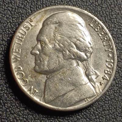 泉币菌-第127场-精品福利场(115场之后的本周末发货，感谢理解) - 美国1984年5美分纪念币 杰斐逊 及 故居蒙蒂塞洛庄园 21mm 