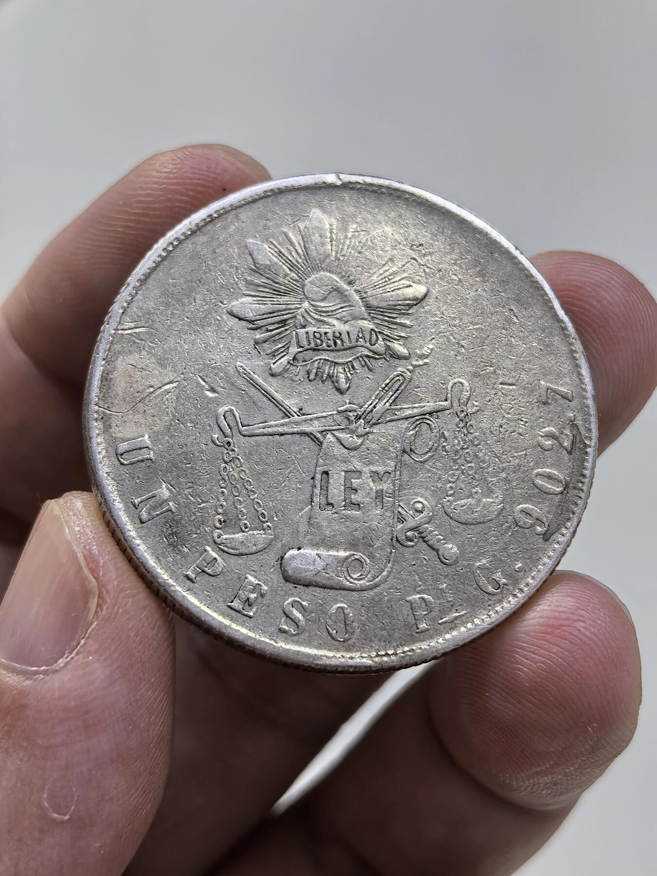 博洋堂世界钱币拍卖第146期（全场包邮） 墨西哥天平鹰洋1870PI G