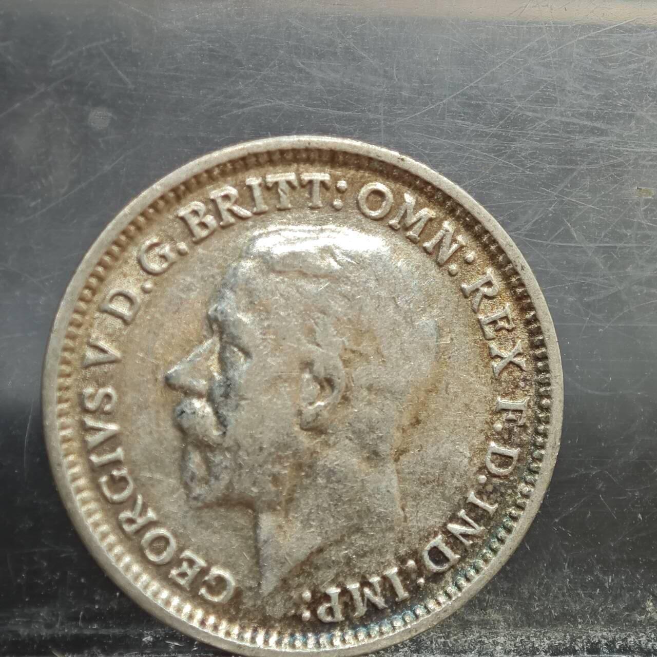 【淘币小摊】实时拍第七百八十九拍   散币场   满百包邮可预留二周 每周一统一发货   英国1932年乔治五世3便士银币