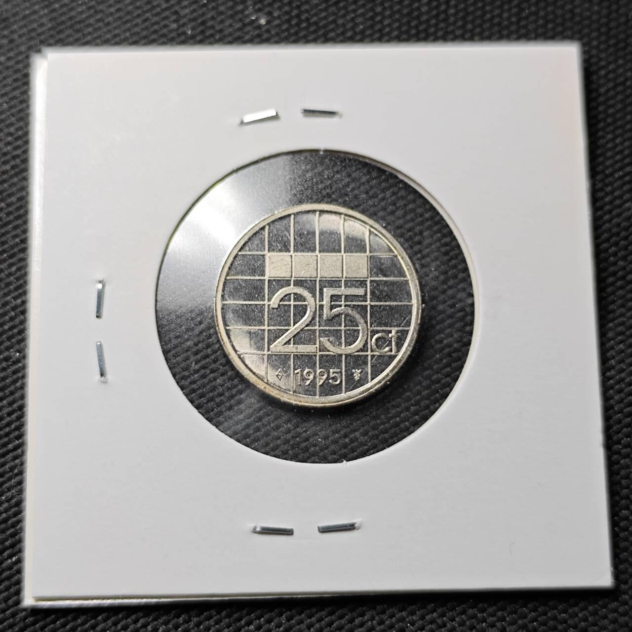 KK钱币收藏小铺  第365场  2月预留时间 周末发货  1998荷兰25分