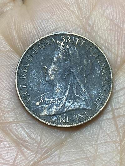 2025年第一百二十四场(总第一百五十场）外国好品散币(免佣金) - 英国🇬🇧1901年1法新(维多利亚女王老年披纱)