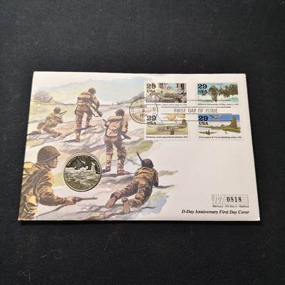 【全场包邮】纯粹捡漏拍475场（免费代拍第12场） - 【邮币封】美国1995年半美元二战胜利50周年精制纪念邮币封