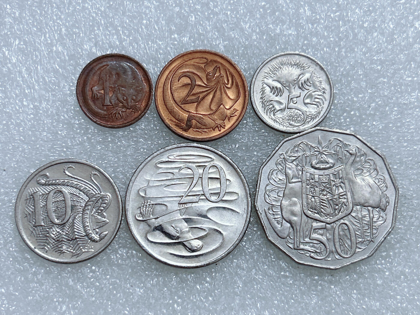 第一海外回流一元起拍收藏 散集专场  第262期 澳大利亚硬币 6枚 带光品