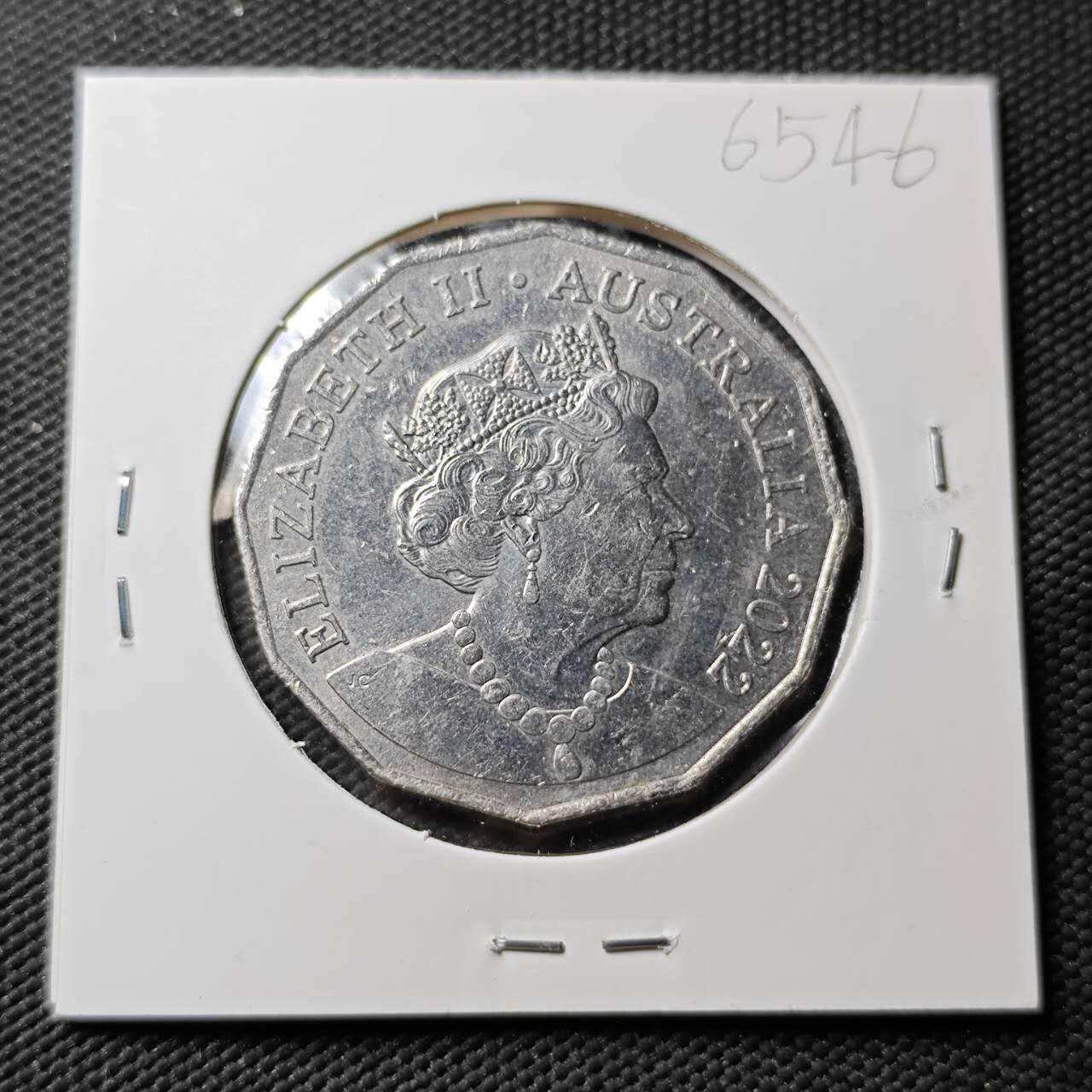 KK钱币收藏小铺  第365场  2月预留时间 周末发货  澳大利亚50分 女王老年版