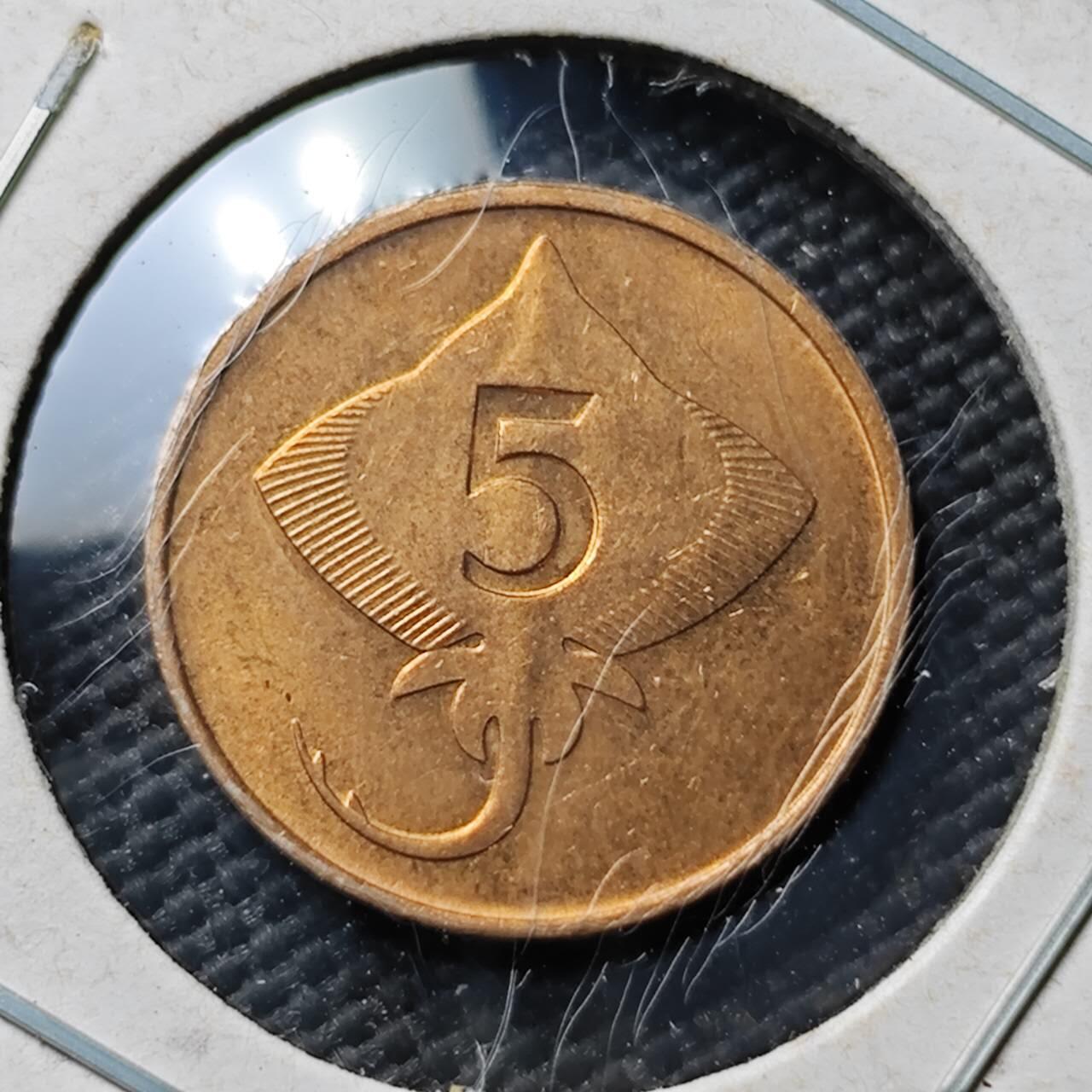 KK钱币收藏小铺  第365场  2月预留时间 周末发货  冰岛5拉雷 好品铜币