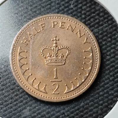 KK钱币收藏小铺  第365场  2月预留时间 周末发货 -  1982英国半便士铜币