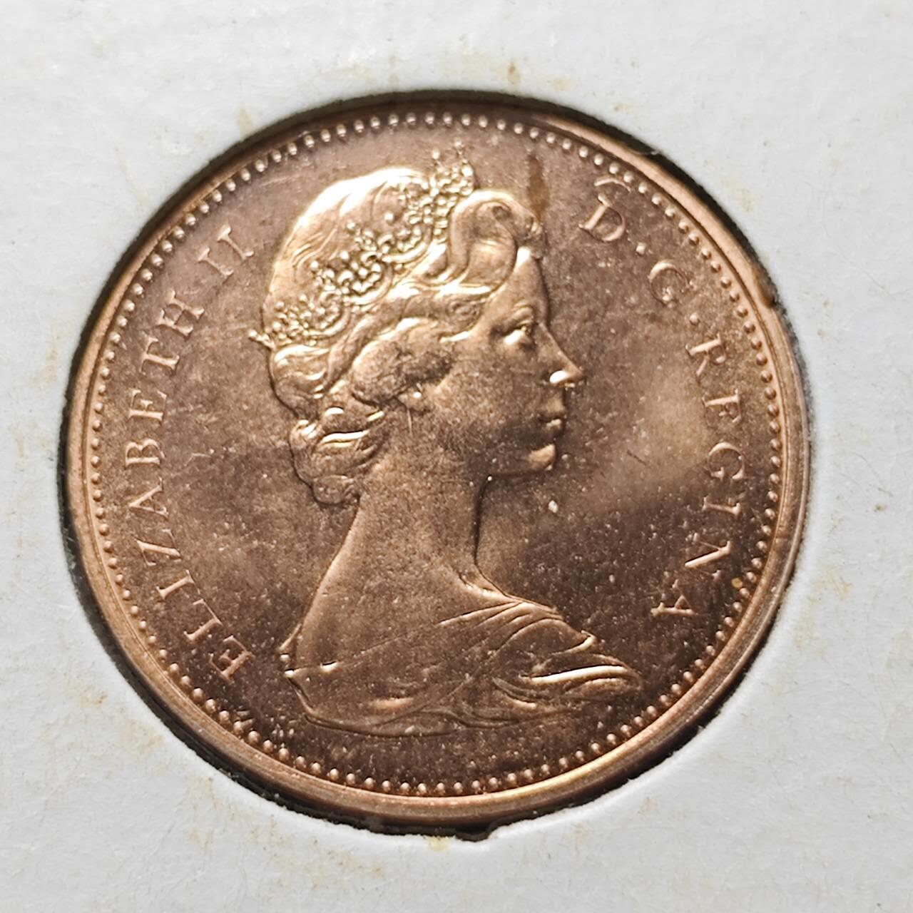 KK钱币收藏小铺  第365场  2月预留时间 周末发货  1970加拿大一分 好品