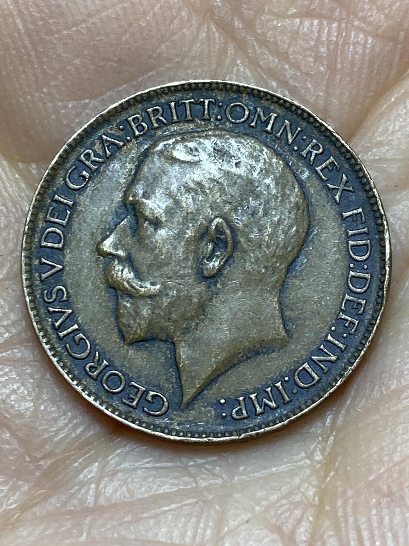 2025年第一百二十四场(总第一百五十场）外国好品散币(免佣金) 英国🇬🇧1914年1法新(乔治五世第一版)