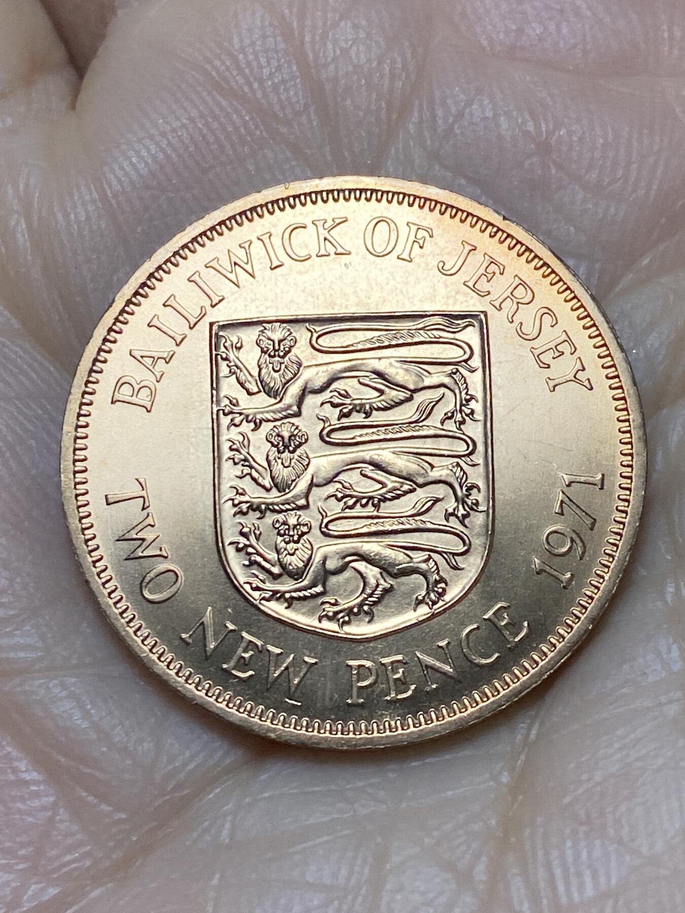 2025年第一百二十四场(总第一百五十场）外国好品散币(免佣金) 全新–英属泽西岛🇯🇪1971年2新便士