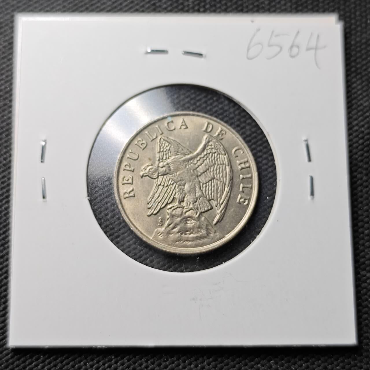 KK钱币收藏小铺  第365场  2月预留时间 周末发货  1977智利50分