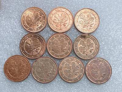 第一海外回流一元起拍收藏 散集专场  第262期 - 欧盟德国2欧分硬币 10枚