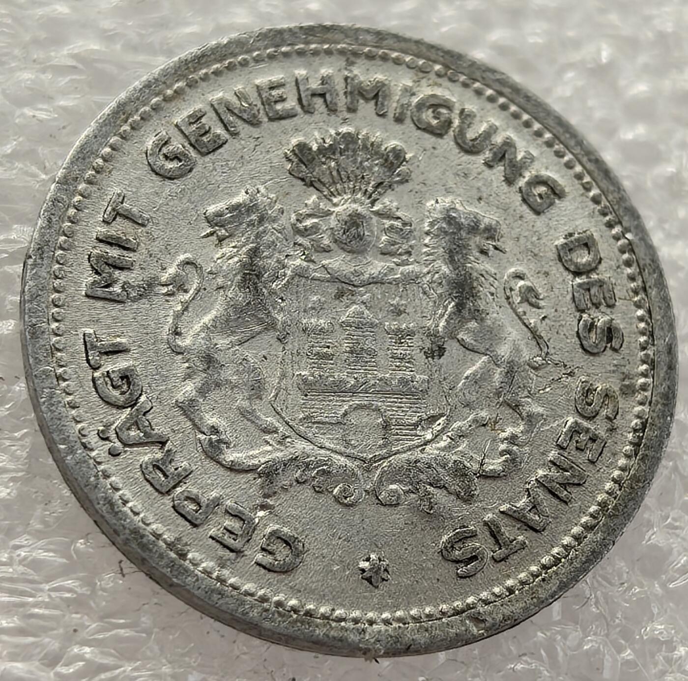  外国优质老铜币银币，周六九点倒数截拍，满百包邮，可寄存半年，喜欢朋友微信扫描二维码可直接参拍 汉堡1923年1/100马克