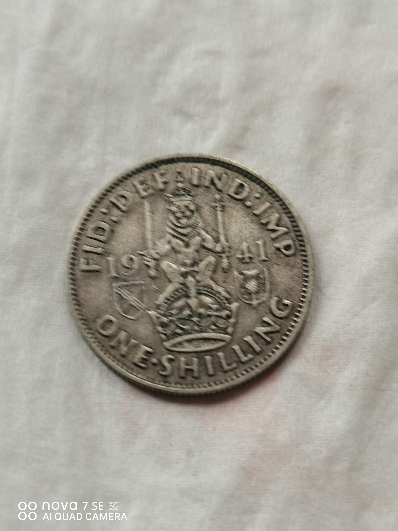 外币 41年英国1先令银币