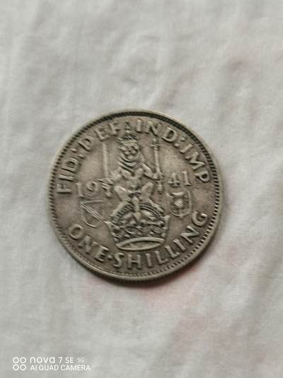 外币 - 41年英国1先令银币