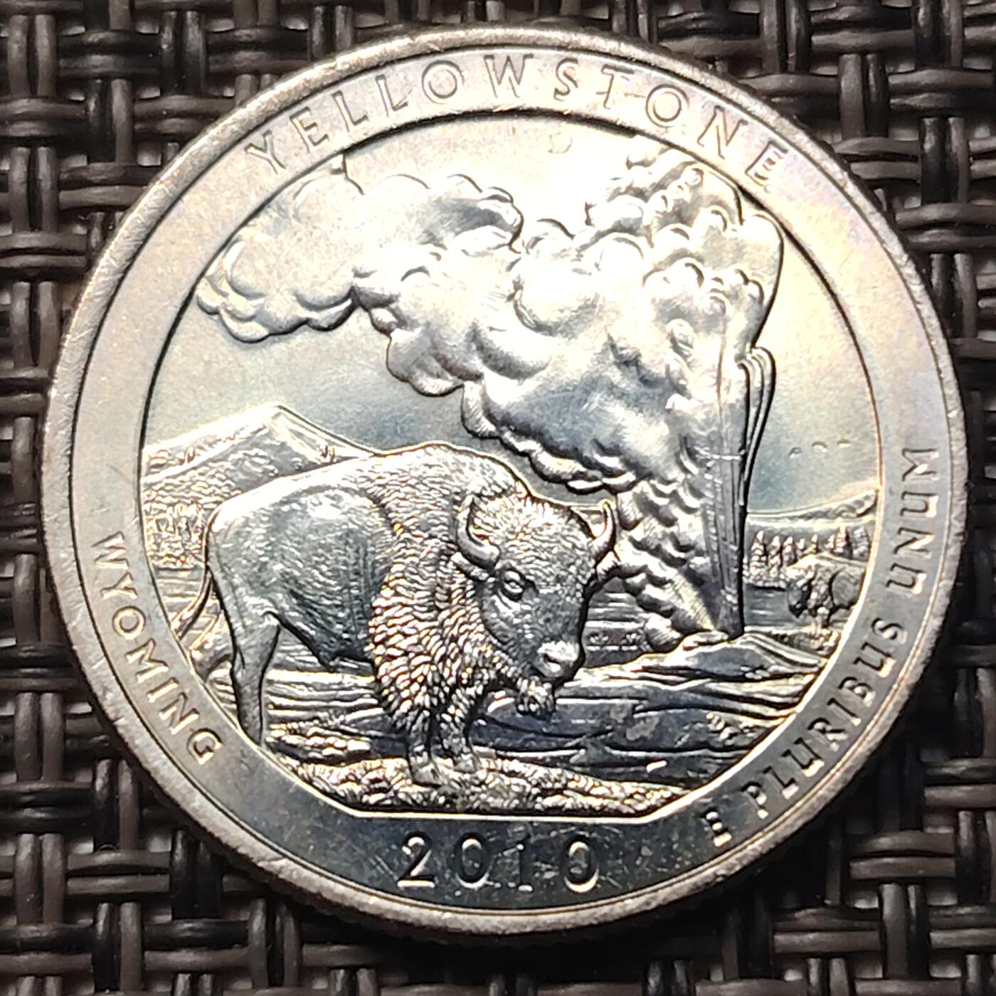 布加迪🐬～世界钱币(上海)🌾第 258 期 /  各国套币和散币 美国🇺🇸 2010年 25美分 国家公园纪念币系列5枚