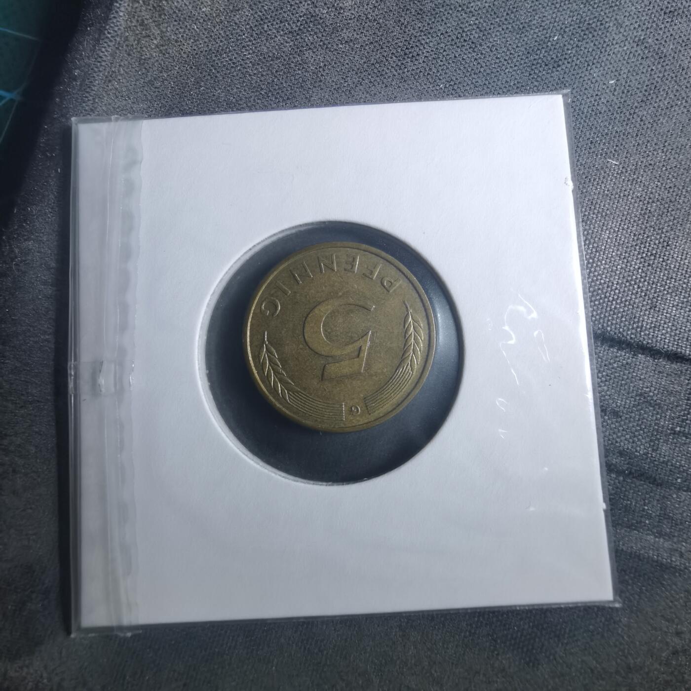 沼泽如烟--第893场 德国1991年5芬尼