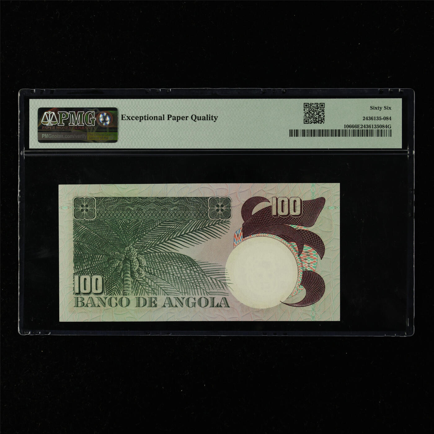 【亘邦集藏】第216期拍卖 1973年 安哥拉100埃斯库多 PMG 66EPQ MN54715