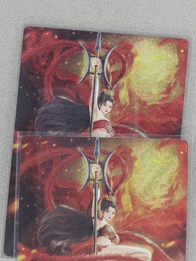 龙虎卡牌第六二场 百里霸场 （无佣金，周六结拍，欢迎送拍） - 粗闪2张 奇点 吕绮玲武装战损一对