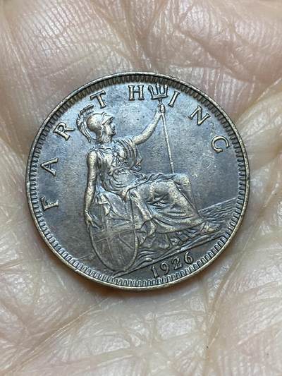 2025年第一百二十四场(总第一百五十场）外国好品散币(免佣金) - 英国🇬🇧1926年1法新(乔治五世第三版)