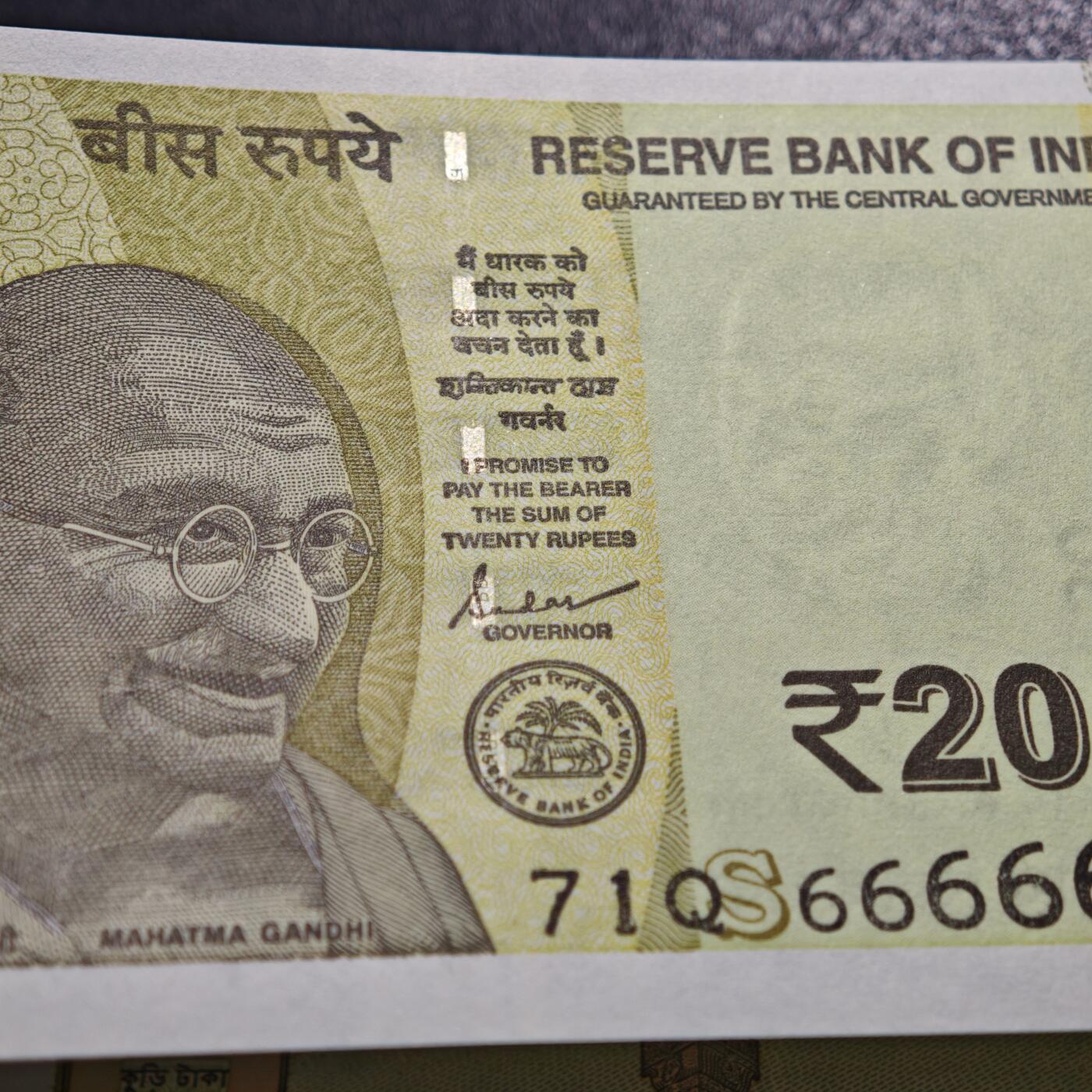 【德藏】世界币章拍卖第152期（拍品征集中~欢迎藏友联系） 顶级靓号 3张一组 印度20卢比 666666 小通天号