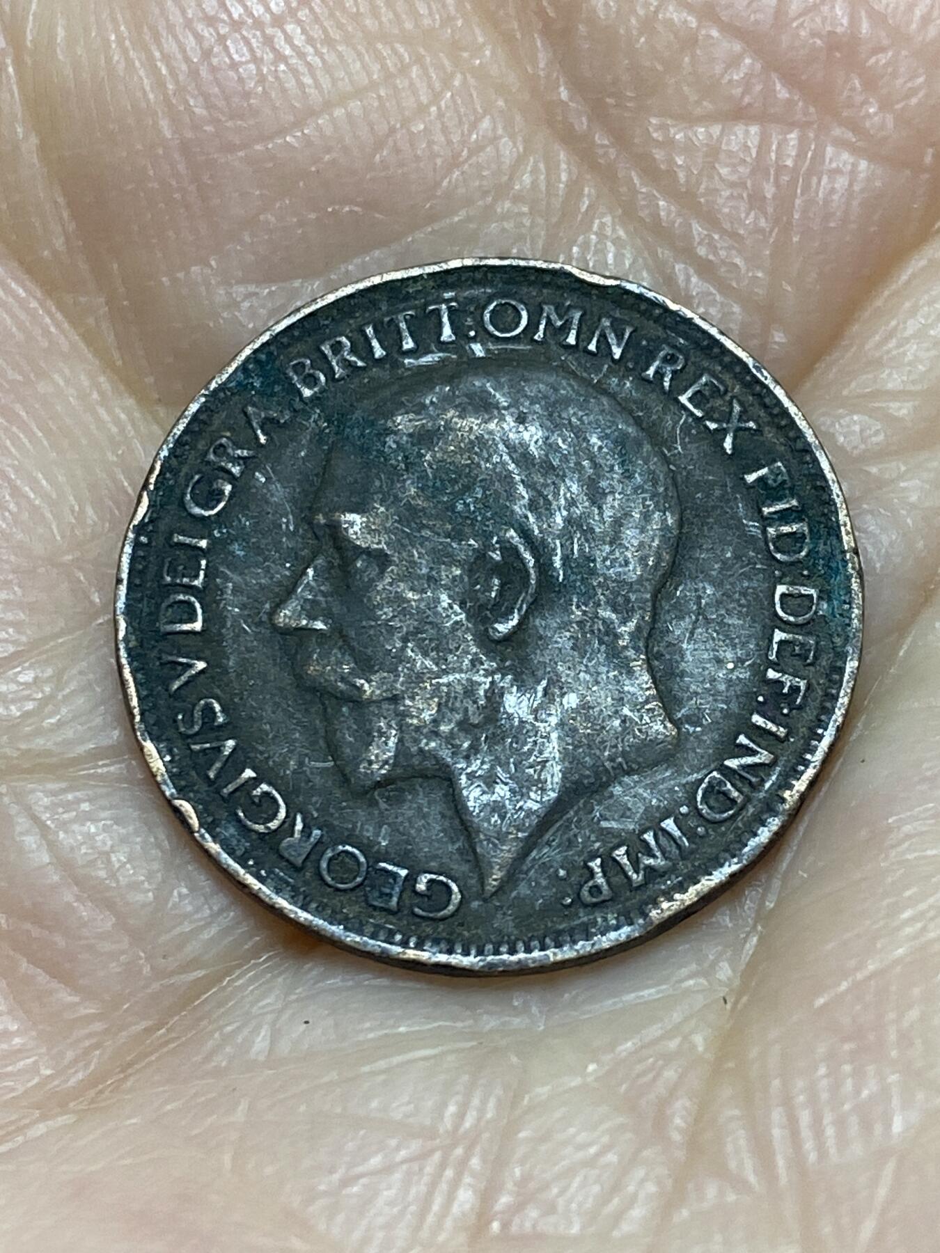 2025年第一百二十四场(总第一百五十场）外国好品散币(免佣金) 英国🇬🇧1925年1法新(乔治五世第二版，关门年)