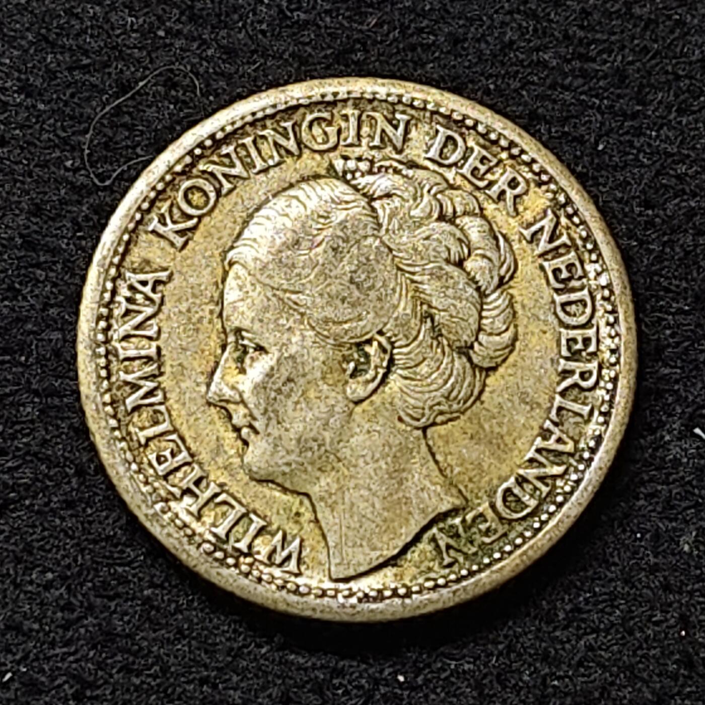 【全场包邮】纯粹捡漏拍474场（免费代拍第11场） 库拉索1944年威廉明娜女王1/4盾银币