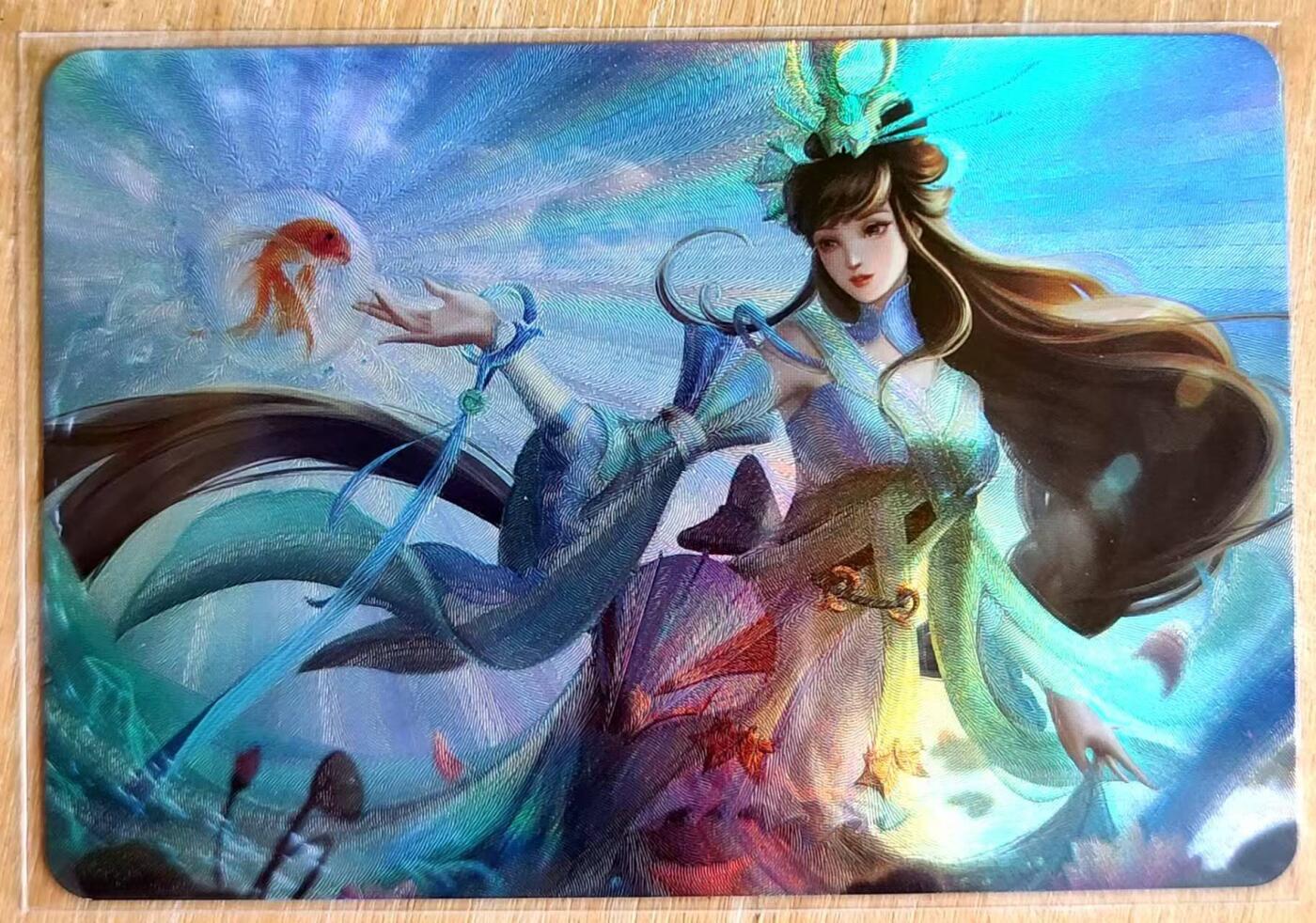 龙虎卡牌第六二场 百里霸场 （无佣金，周六结拍，欢迎送拍） 粗彩闪 宁缺卡牌 西施 飞鱼在天