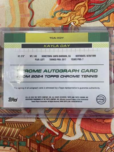 寸草不生拍卖会 第十三期 （ 持续收拍中） 【亲签】2024 topps  网球明星 KAYLA DAY 亲签