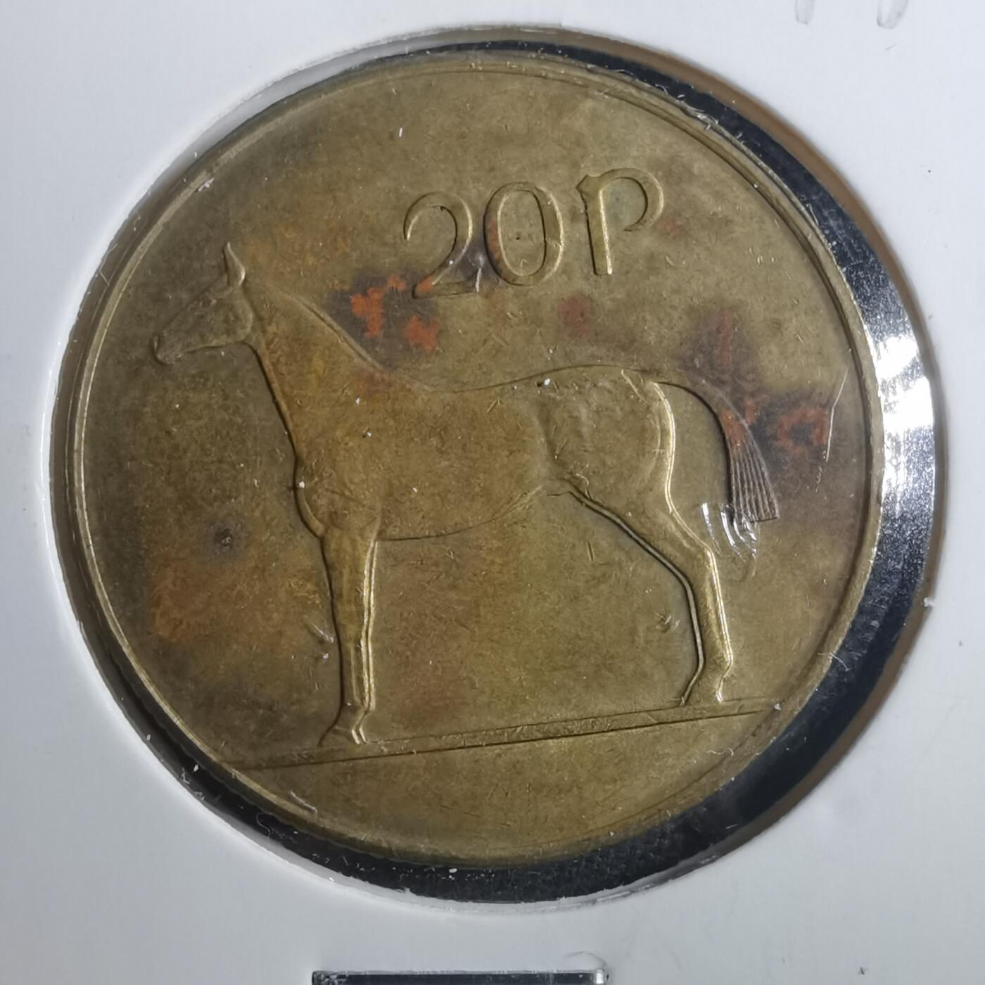 沼泽如烟--第893场 爱尔兰1988年20便士