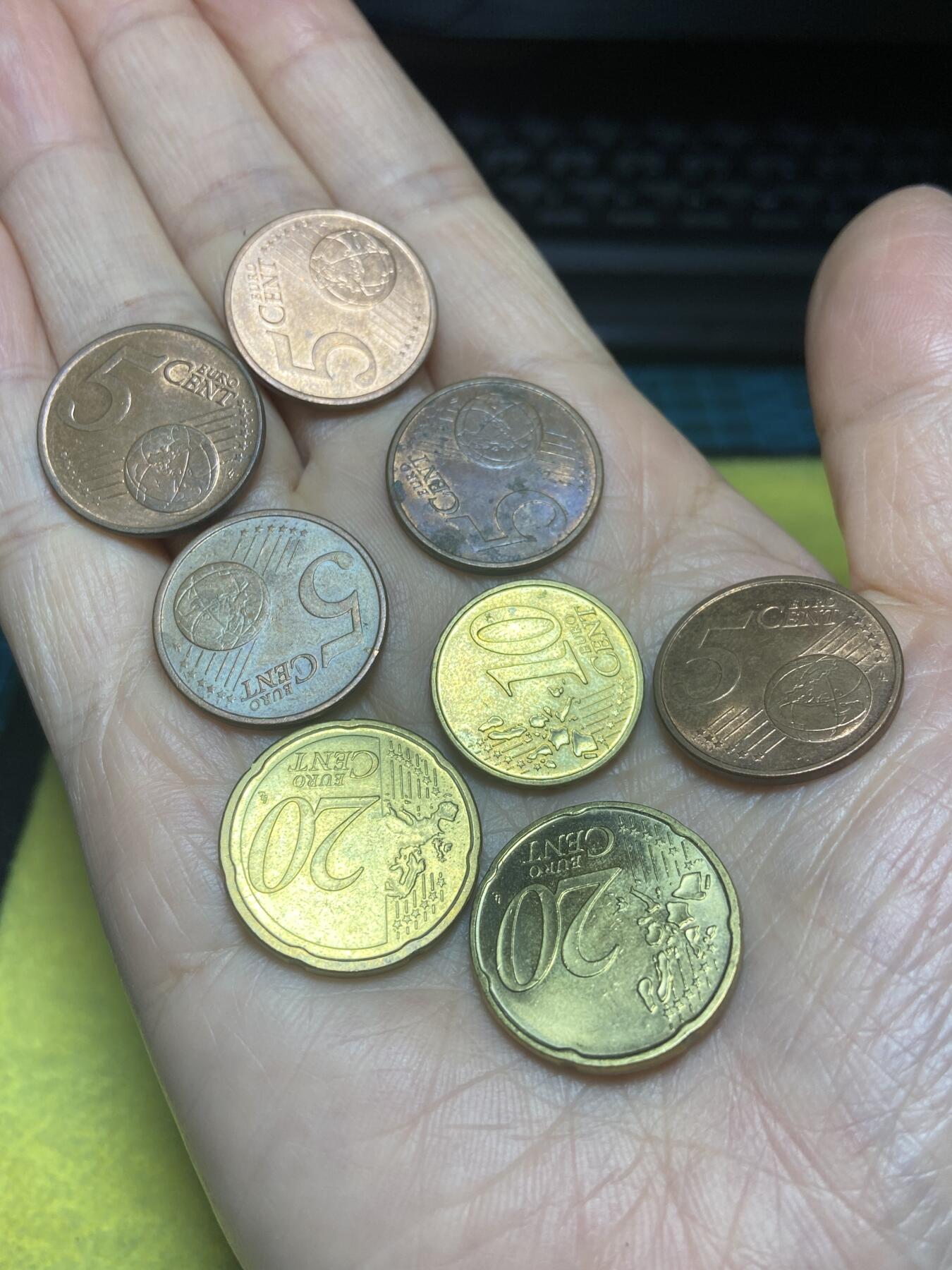 2025年第一百二十四场(总第一百五十场）外国好品散币(免佣金) 欧洲各国各面值欧分8枚