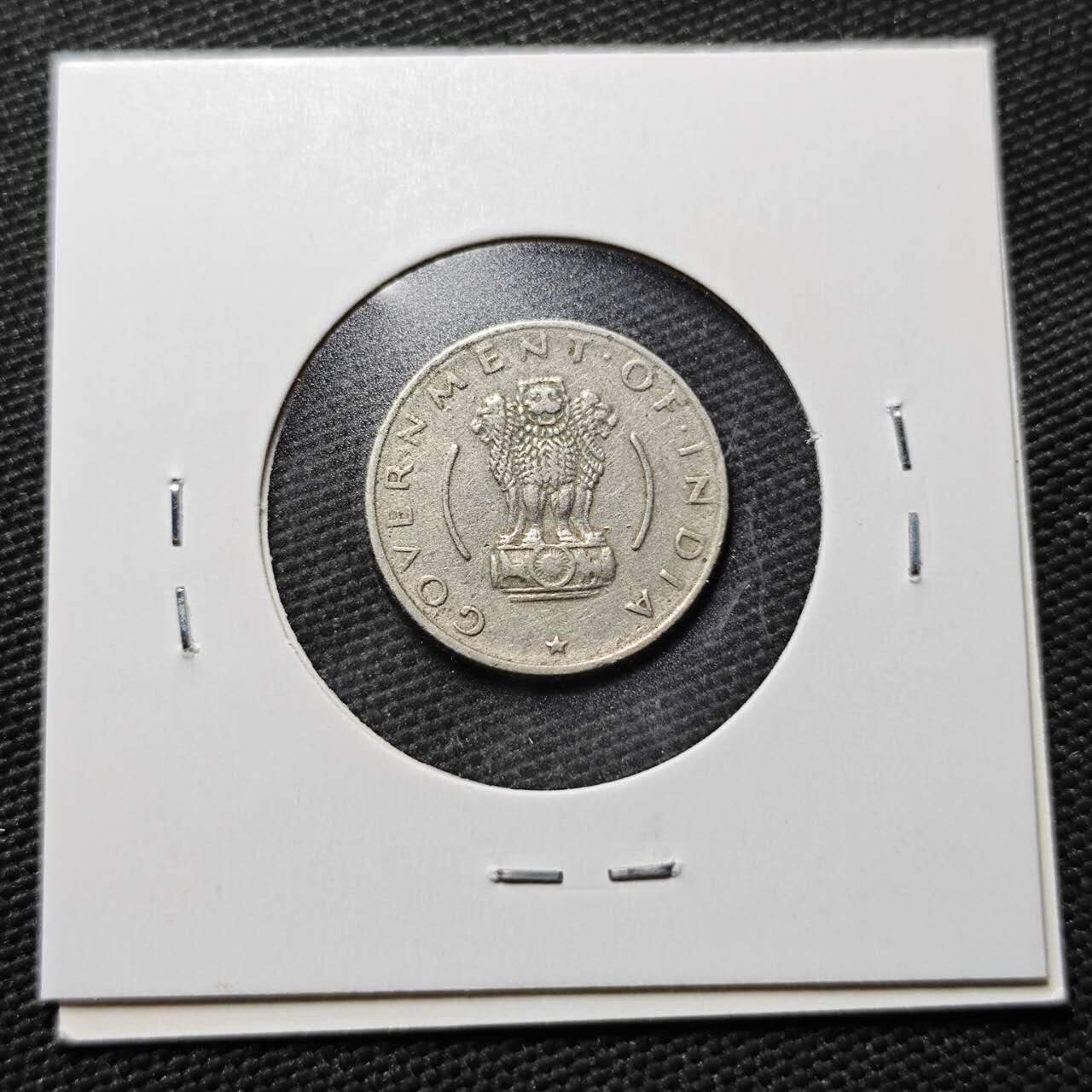 KK钱币收藏小铺  第365场  2月预留时间 周末发货  1956印度1/4卢比镍币