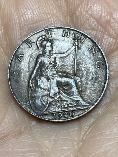 2025年第一百二十四场(总第一百五十场）外国好品散币(免佣金) - 英国🇬🇧1920年1法新(乔治五世第二版)