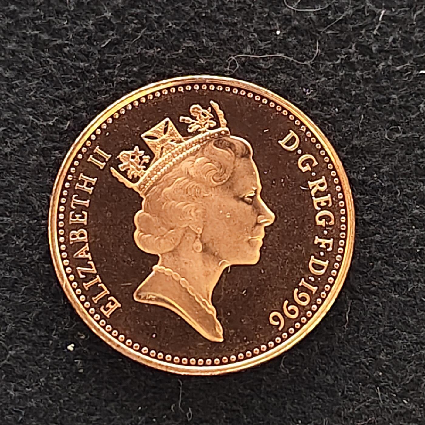 【全场包邮】纯粹捡漏拍474场（免费代拍第11场） 英国1996年1便士精制币