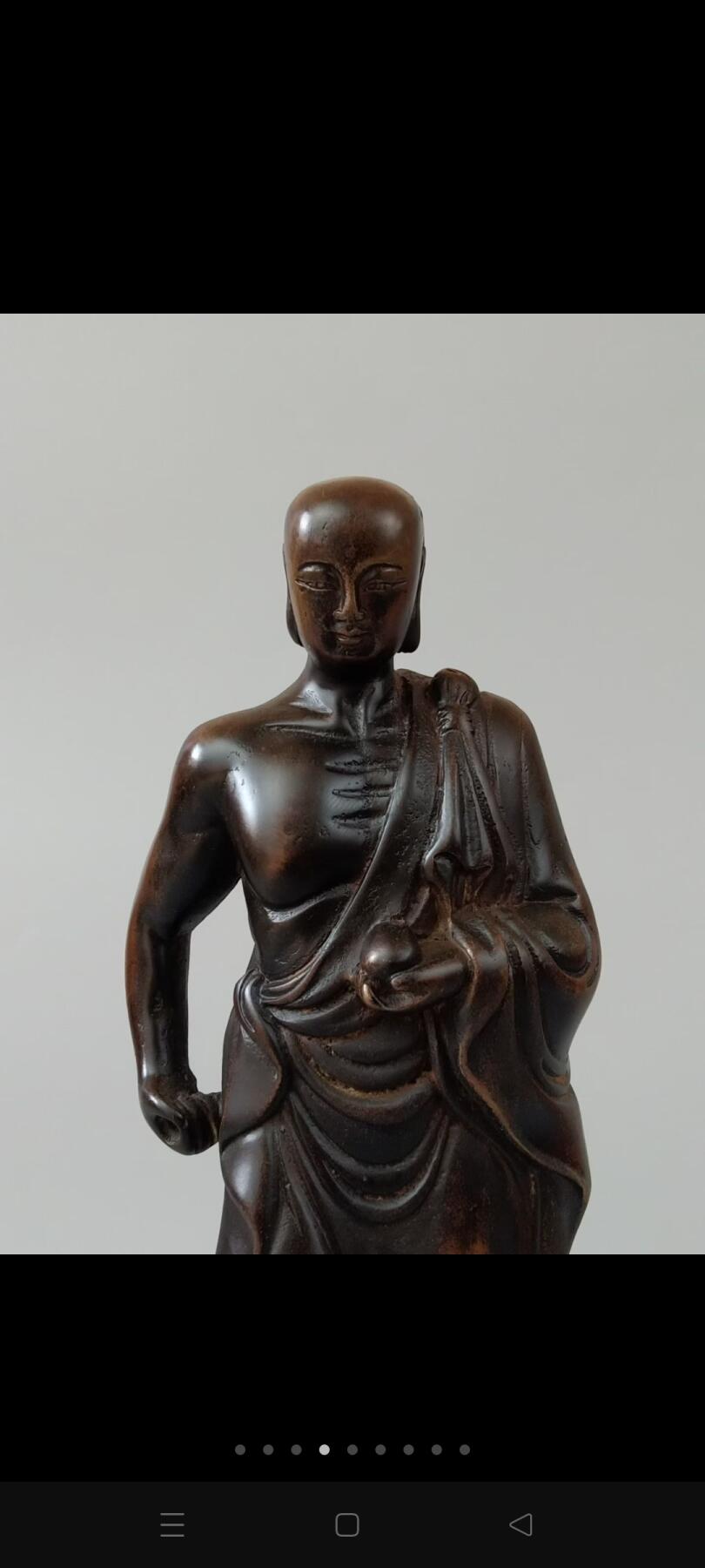 旧藏【地藏王菩萨】铜像，全品完整、尺寸如图！