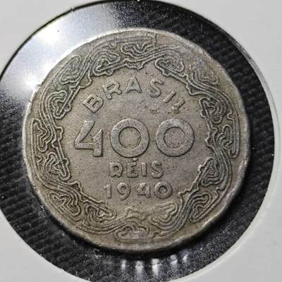 KK钱币收藏小铺  第365场  2月预留时间 周末发货 -  1940巴西400瑞斯