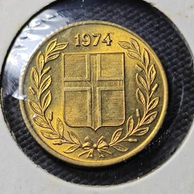 KK钱币收藏小铺  第365场  2月预留时间 周末发货 -  1974冰岛50分 好品