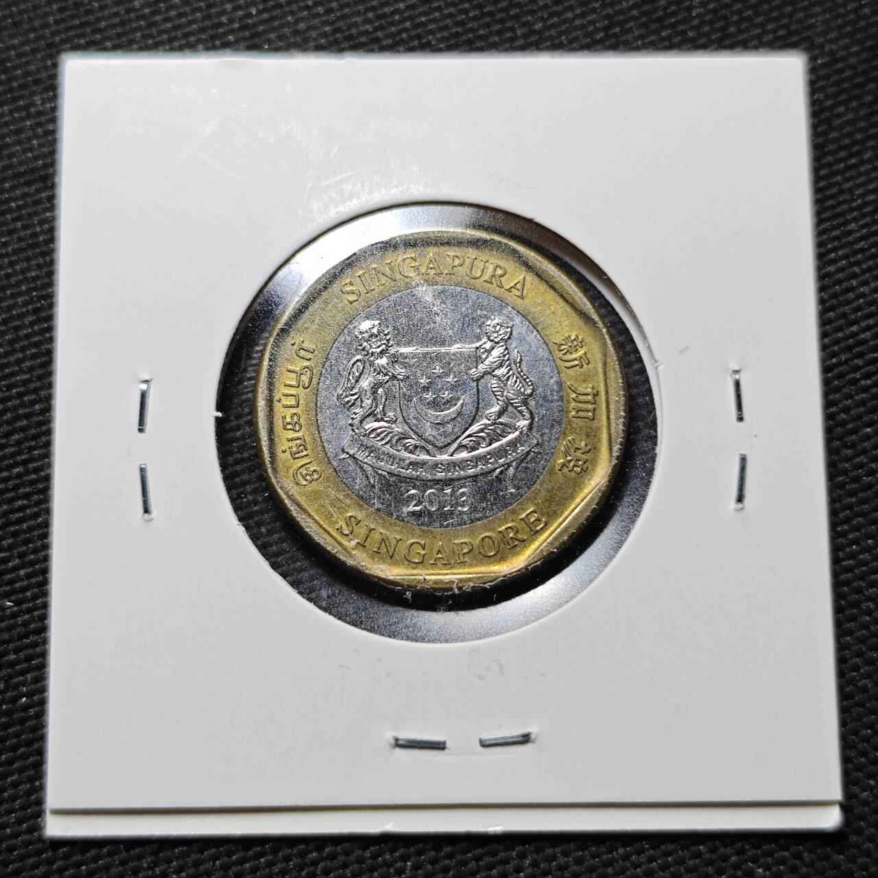 KK钱币收藏小铺  第365场  2月预留时间 周末发货  新加坡1元